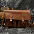 Men's Leather Satchel Bag - Joyscore